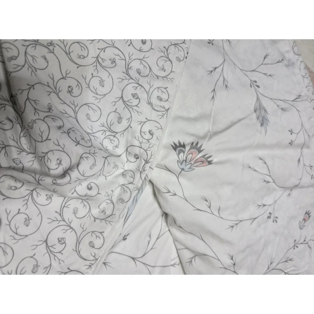 IKEA Alvine Vacker Duvet Cover 80x84 Reversible Floral Cottagecore Cotton
